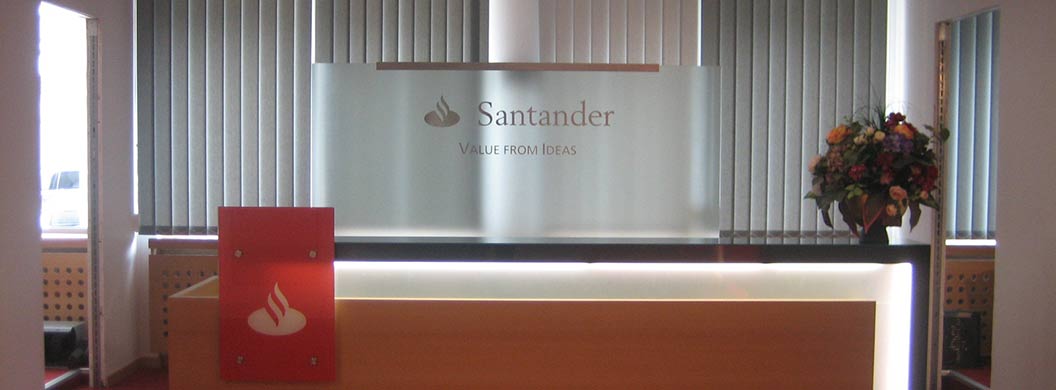 Innenarchitektur Banco Santander Frankfurt
